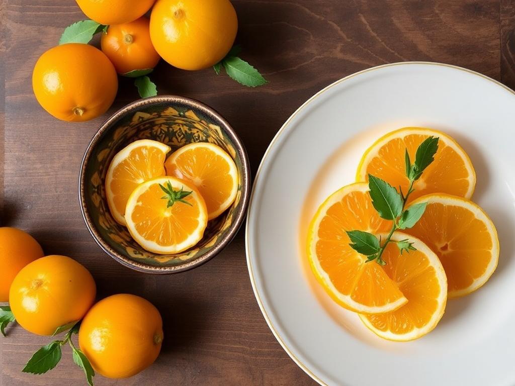 Ванильный соус из кумквата и винограда