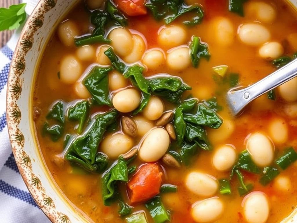     5 recettes de soupes réconfortantes pour l'hiver.. 4. Minestrone d'hiver aux haricots blancs et kale — pleine de textures et de couleurs